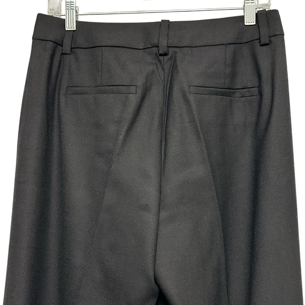 NEW J. CREW Carolina Pant in Wool-blend Flannel Wide Leg Slacks in Black Size 6 - Picture 5 of 6